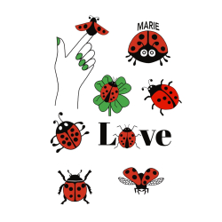 Marieh�ns p� Soluvlies