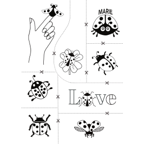 Marieh�ns p� Soluvlies