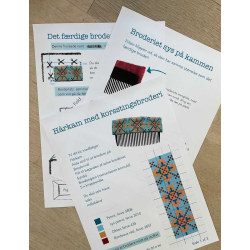 H�rkam broderet med korssting