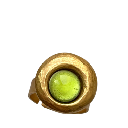 Guldring / gr�n