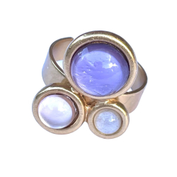 Guldring  med 3 farver