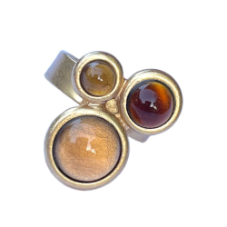 Guldring med 3 farver 