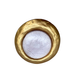 Guldring / sart rosa