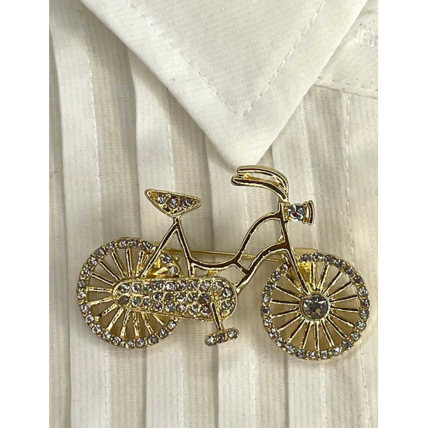 Guld cykel med similisten 