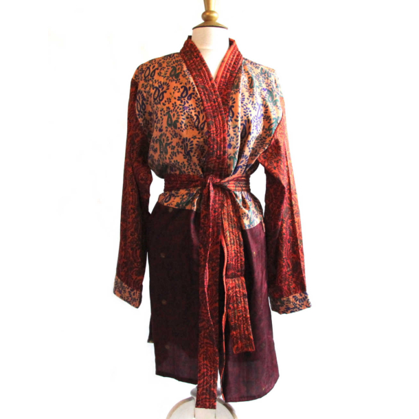 Kimono, brndt orange Str. XL