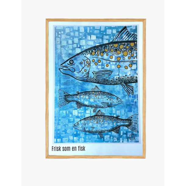 Plakat, med fisk