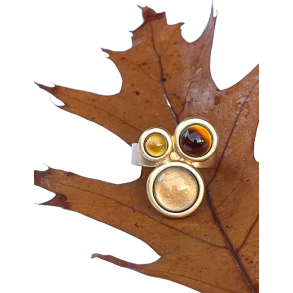 Guldring med 3 farver 