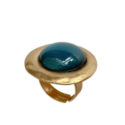 Guldring / petrolium